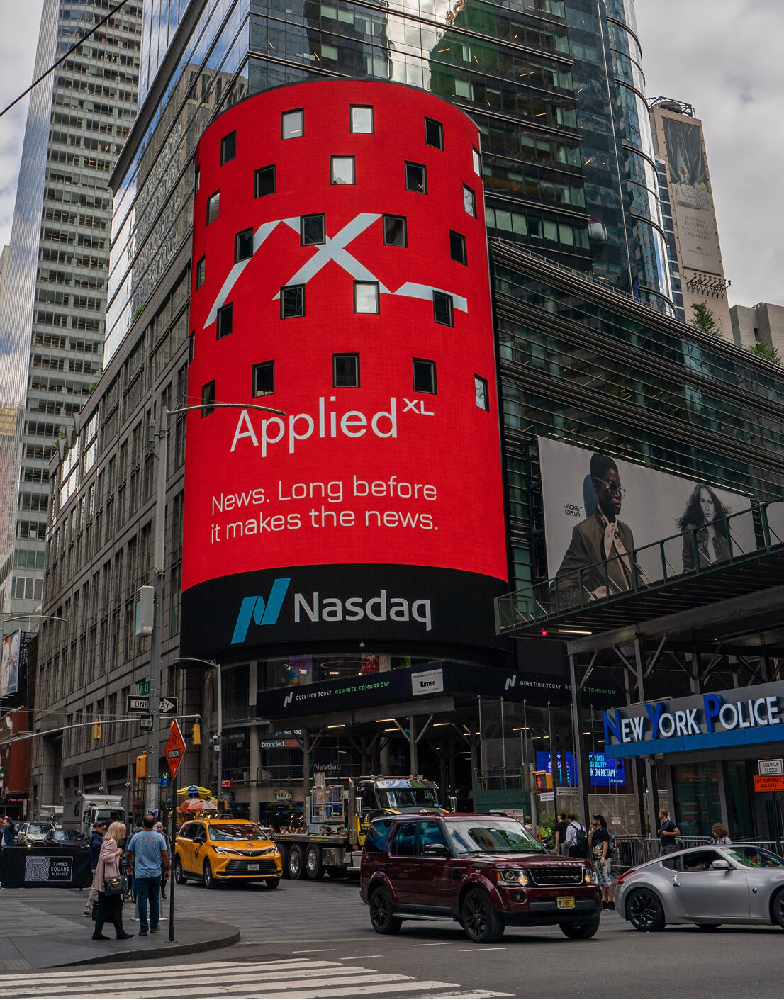 AppliedXL billboard on the Nasdaq tower in Times Square
